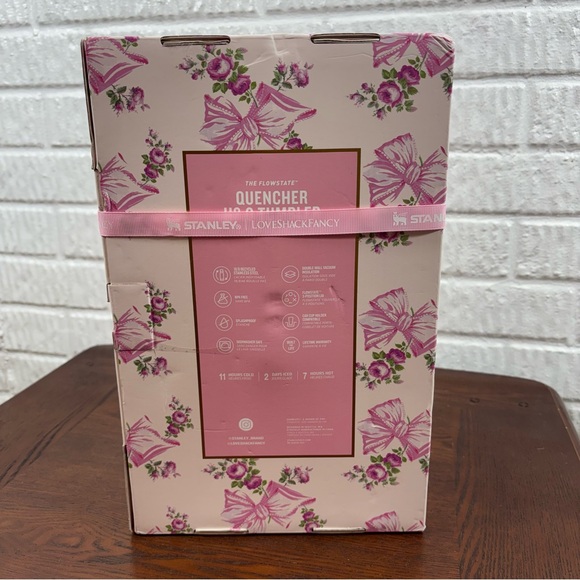 Love Shack Fancy x Stanley Tumbler 40oz Rosa Beaux Bow New in Box - Picture 3 of 8